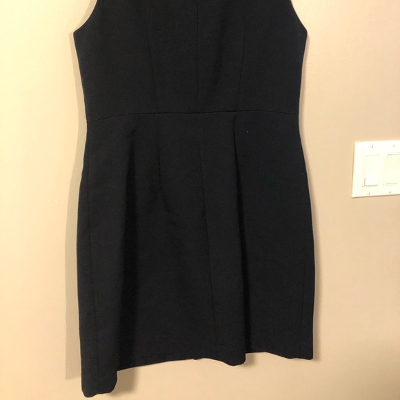 Dark Navy Blue Zip Dress - Picture 3 of 3